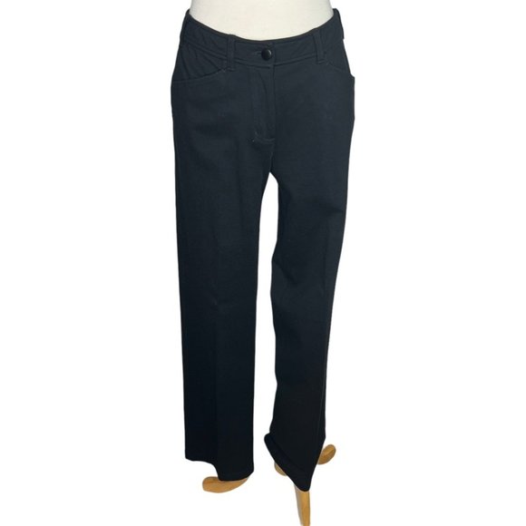 Eilleen Fisher Flex Ponte Pants Womens  Black Size Small Washable - Picture 3 of 11